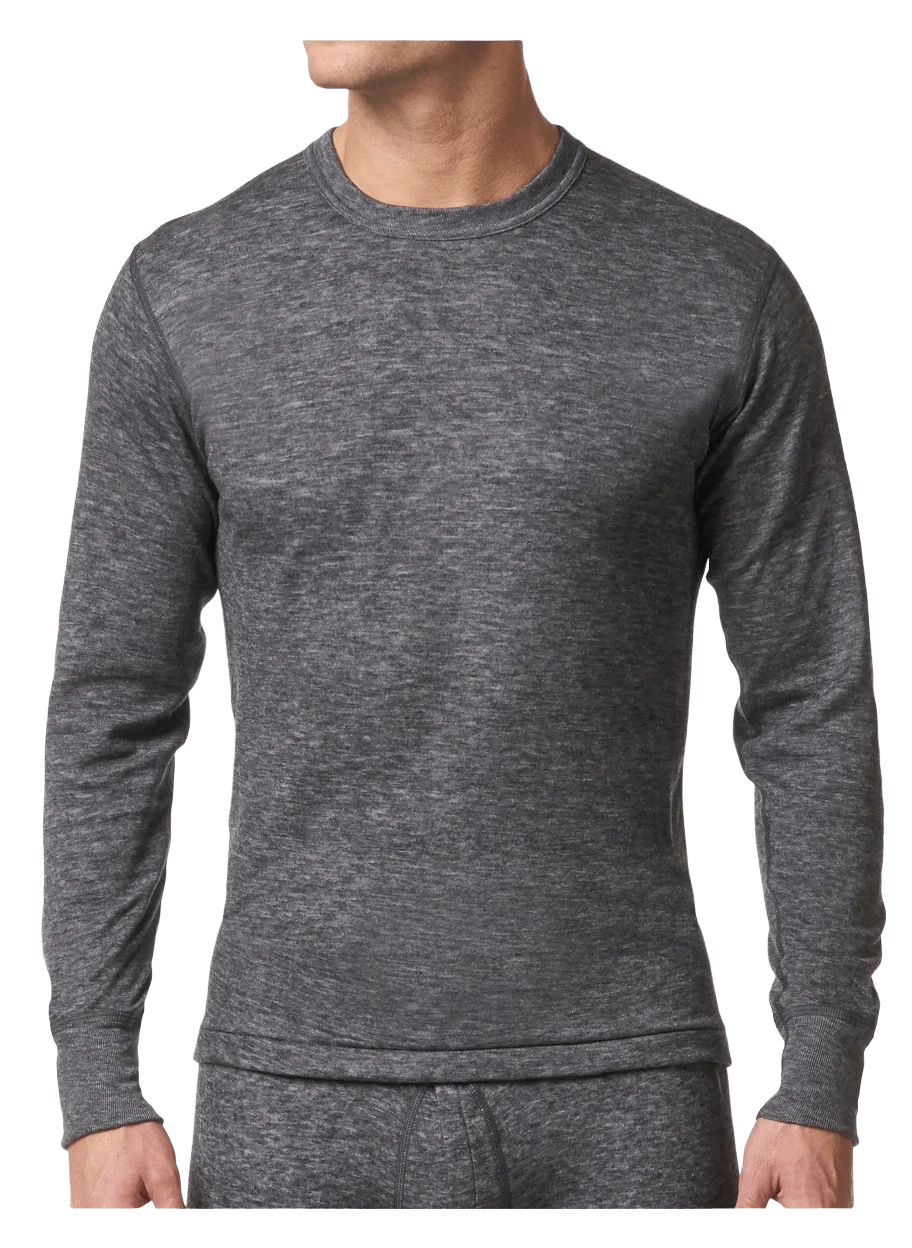 Men's | Stanfield's | 8813 | Two Layer Wool Blend | Long Sleeve Shirt | Charcoal Mix